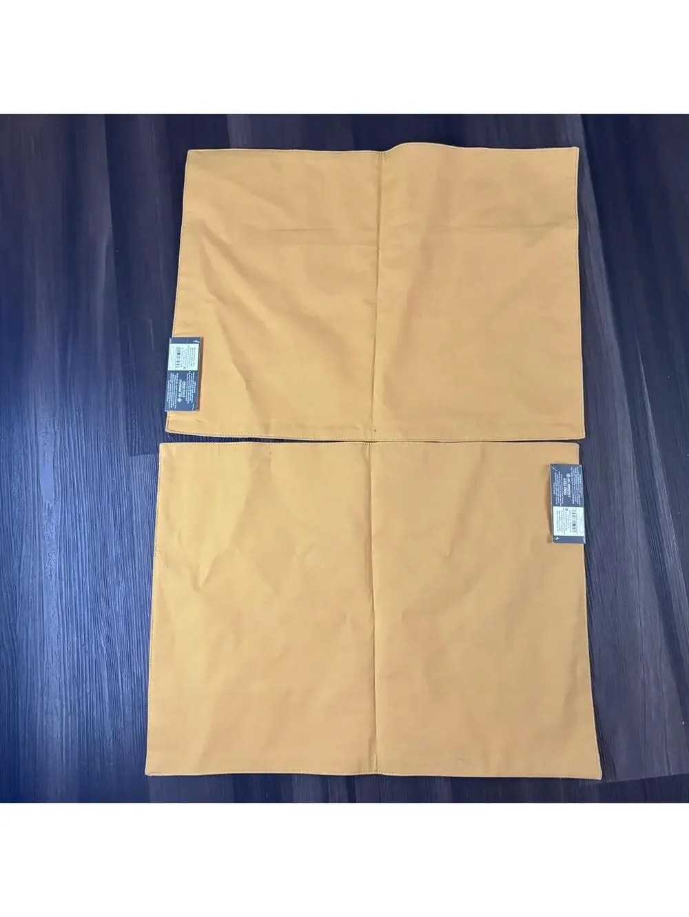 Target Threshold Gold Leaf Placemats Mustard Yellow Set of 2